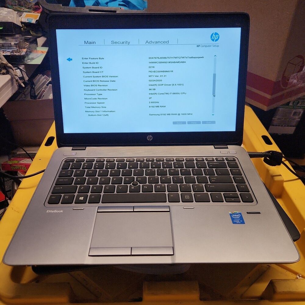 HP ELITEBOOK 840 G2 - INTEL I7 5600U 5TH GEN - No SSD/OS